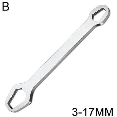 3-17mm Universal Torx Wrench Self-tightening Adjustable Glasses Wrench Board Double-head Torx Spanner Hand Tools for Factory