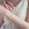2024 Sommer Cooles Doppellagiges Perlen-Fußkettchen - Trendiger Titanstahl Fußschmuck