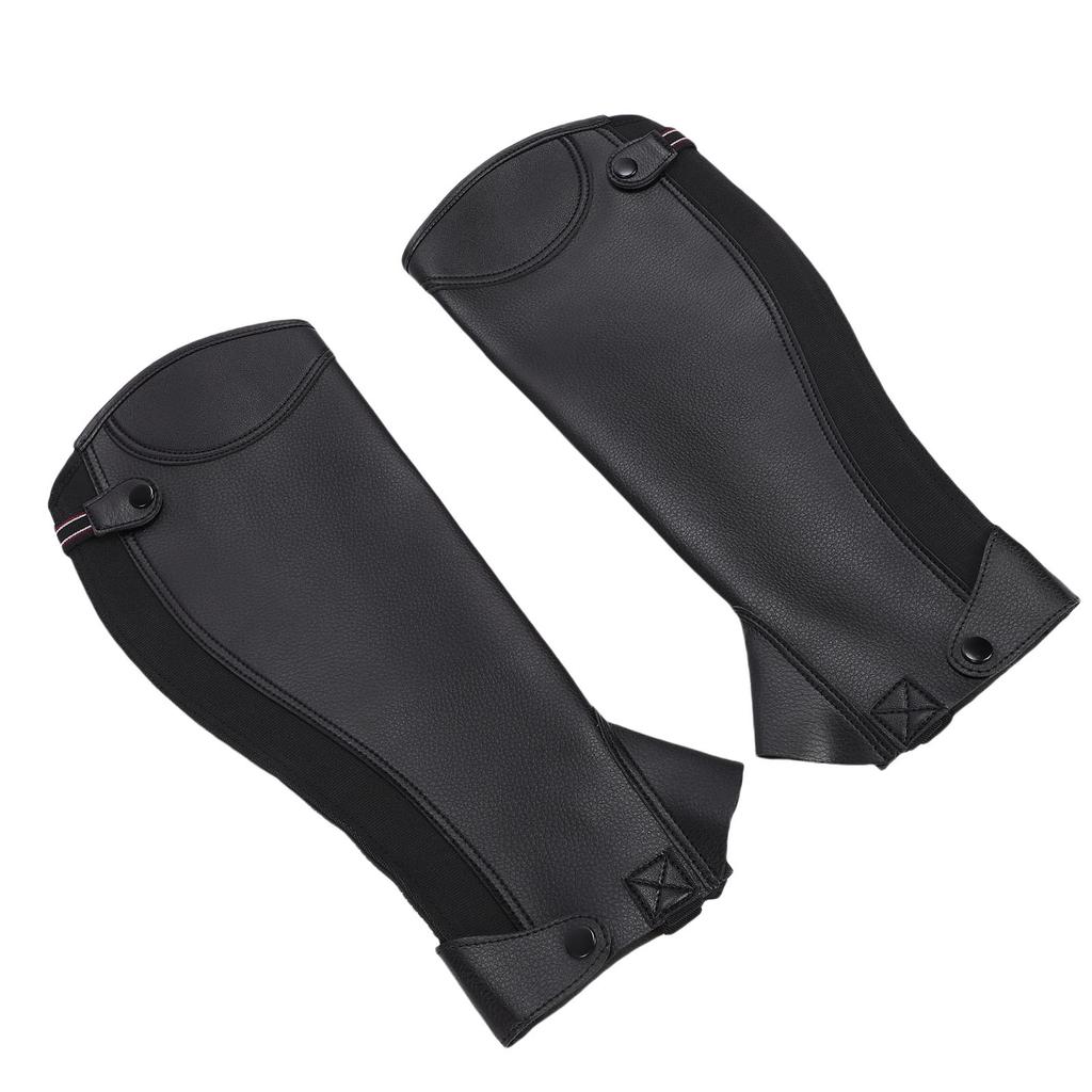 Equestrian Half Chaps for Adults Microfiber Protective Leg Guard Half Chap for Horse Riding XL