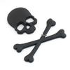 3D Metal Skull Car Stickers: Ghost Head Decals for Car Sides
