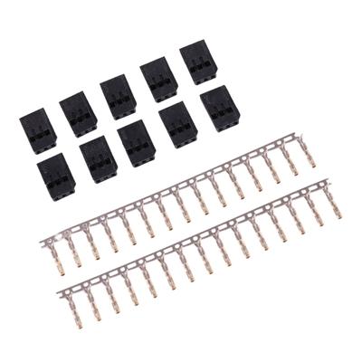 10 Pair Servo Plug Female/Male Extension Connector Receiver Plug Signal Transmission Lock and Pin Set For Futaba JR