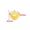Polished Stainless Steel Heart Charms for DIY Necklaces and Bracelets