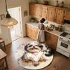 Cute Shih Tzu Pattern Round rug,Carpet Rug for Living Room Bedroom Playroom ,Non-slip Floor Mat,Holiday Gifts and Birthday Gifts.