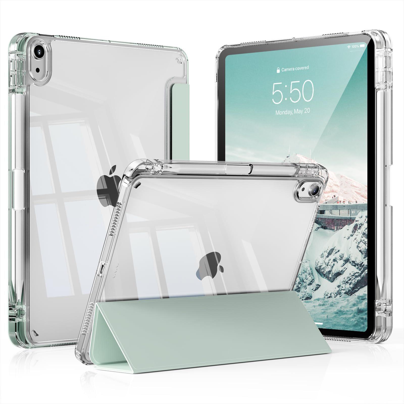 Cases for iPad Pro  M4 (2024) 11-inch (5th generation), ultra-thin TPU , with pen slot зелёный