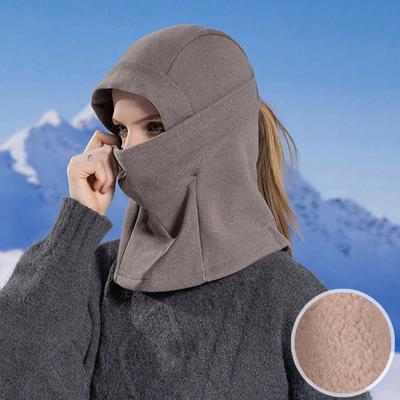 Winter Warm Cycling Hat for Men Women Fleece Thicken Full Face Mask Motorcycle Helmet Lining Balaclava Outdoor Sports Skiing Cap