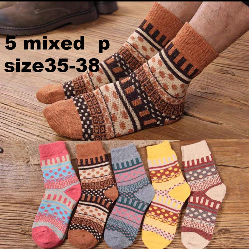 10 STÜCKE=5 Paare Herbst Winter Neu Herren Verdicken Warm Harajuku Retro Mode Lässig Wolle Hohe Qualität Baumwolle Socken Schneesocke