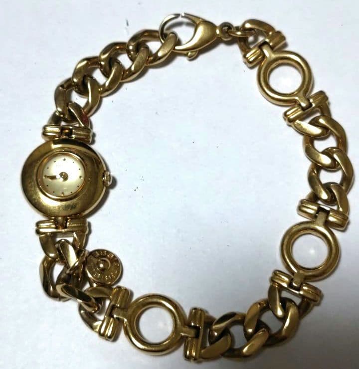 

[USED] SEIKO Gold Hand-Wound Watch with TISSE Chain Bracelet