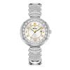 YaLaLuSi Women's Water-Resistant Quartz Watch with Vintage Green Dial and Diamond-Set Bracelet—Perfect as a Gift Reloj Mujer