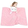 Toddler Baby Boys Girls Cute Cartoon Plush Receiving Blanket Cloak Wrap Bathrobe