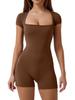 European & American Backless Crisscross Yoga Jumpsuit: Sexy Curvy Fit, Solid Color