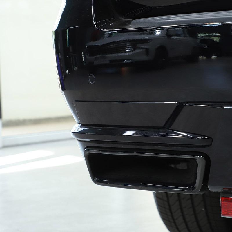 För Cadillac Escalade    ABS Svart Bil Bakre Dimljuslock Dekal Bil Exteriör Tillbehör