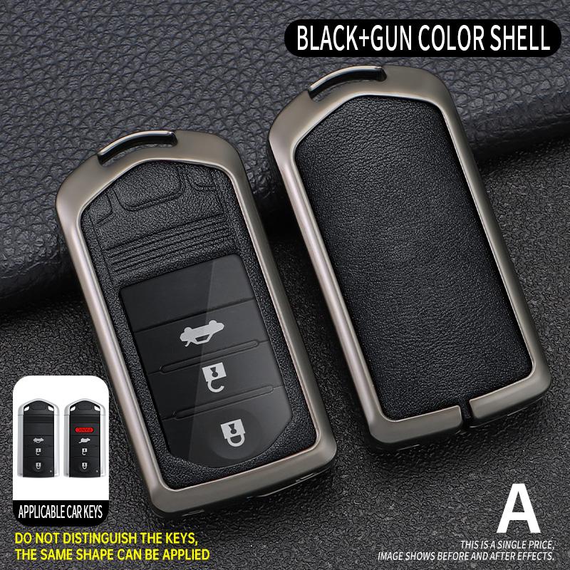 

Zinc Alloy+Leather Car Remote Key Case Cover Shell Fob For Acura ILX MDX ZDX RDX TLX RL TL 2009 2010 2011 2012 2013 2014 2015