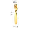 Toddler 304 Stainless Steel Spoon Fork Cute Short Handle Children's Tableware Baby Eating Utensils Thickened Dinnerware for Kids