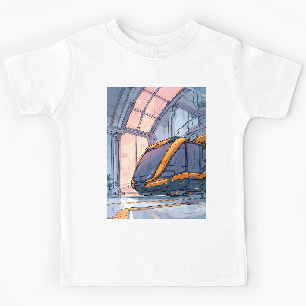 Aerodynamic Futuristic Vehicle High Tech Speed Kids T-Shirt 100