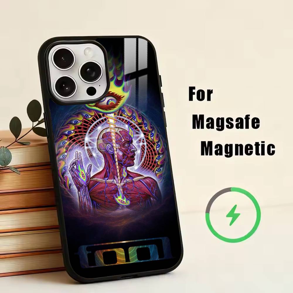 Music TBR-Tool Band Rock  Phone Case For iPhone17,16,15,14,13,12,11 Plus,Pro Magnetic For Magsafe Wireless Charging
