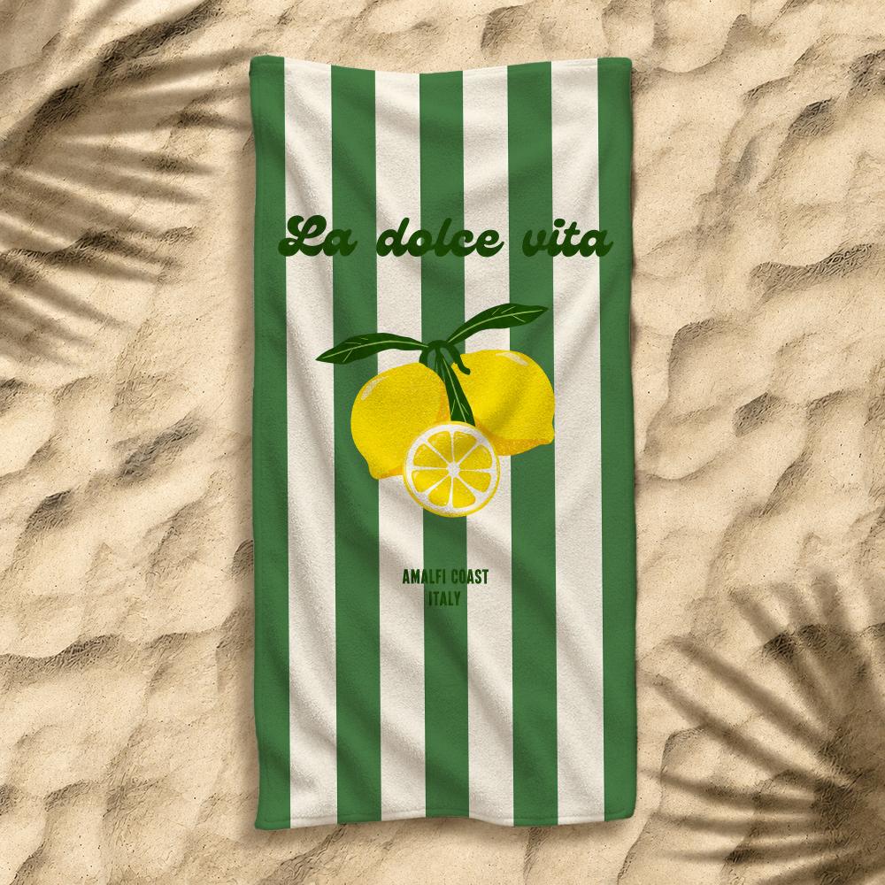 Sommer Boho Stil Zitronen Dolce Handtuch Handtuch Weich Pool Geschenk Für Reise Fitnessstudio Dusche Camping Schnelltrocknend Sport Große Strandtücher