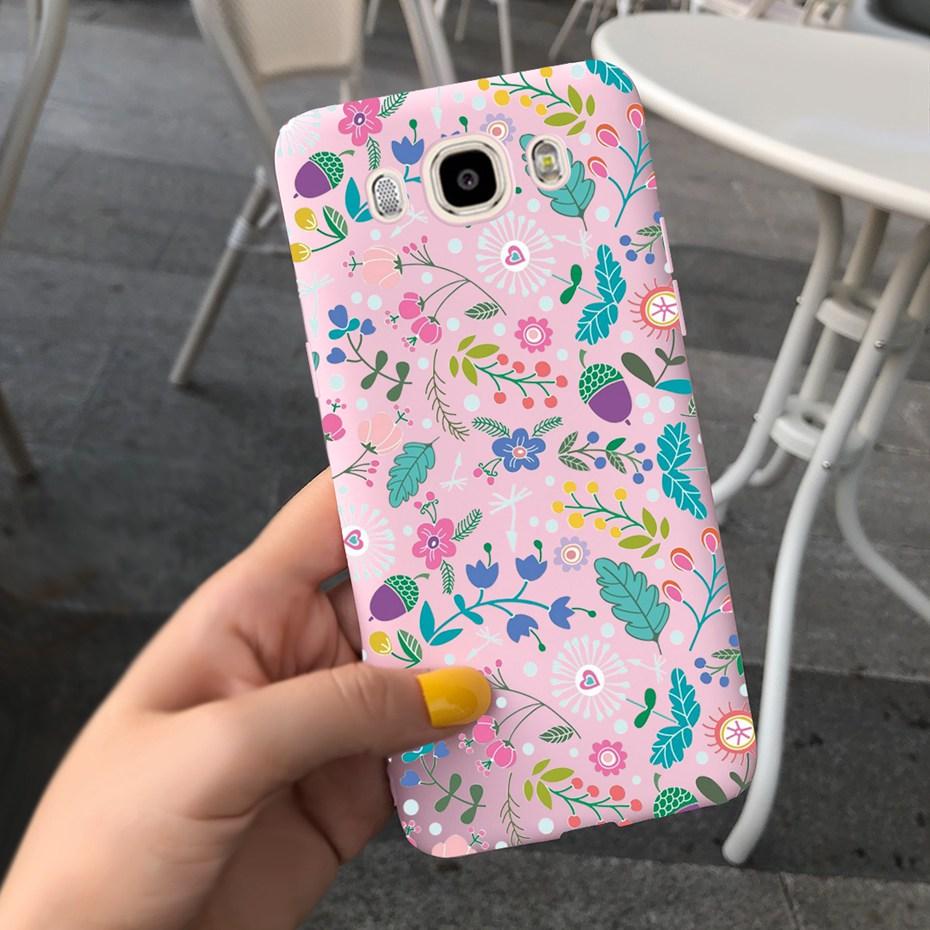 Soft TPU Case For Samsung J7 J5 J3 2016 Phone Case Flower Printed Silicone Cute Back Cover For Samsung Galaxy J3 J5 7 2016 Funda