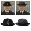 Cappello Panama Vintage Piume Cappello a Tesa Piatta Unisex Cosplay Festa Costume Cappelli Fedora