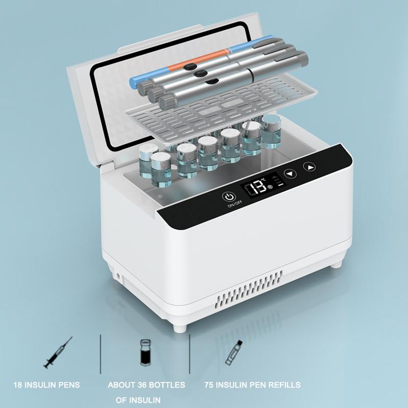Frigorifero Portatile per Medicine a Temperatura Costante 2-8℃, Extra Large, per Insulina, Viaggio, Auto, Casa