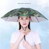 Umbrella Hat with Headgear, Sun Protection Fishing Hat, Rainproof Tea-Picking Hat, Umbrella Hat, Poncho, Helmet Umbrella