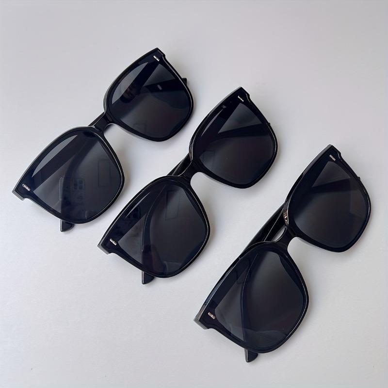 New Korean-Style Fashionable Oversized Black Glasses  Perfect for Those with a Larger Face Ideal for Driving And Outings
