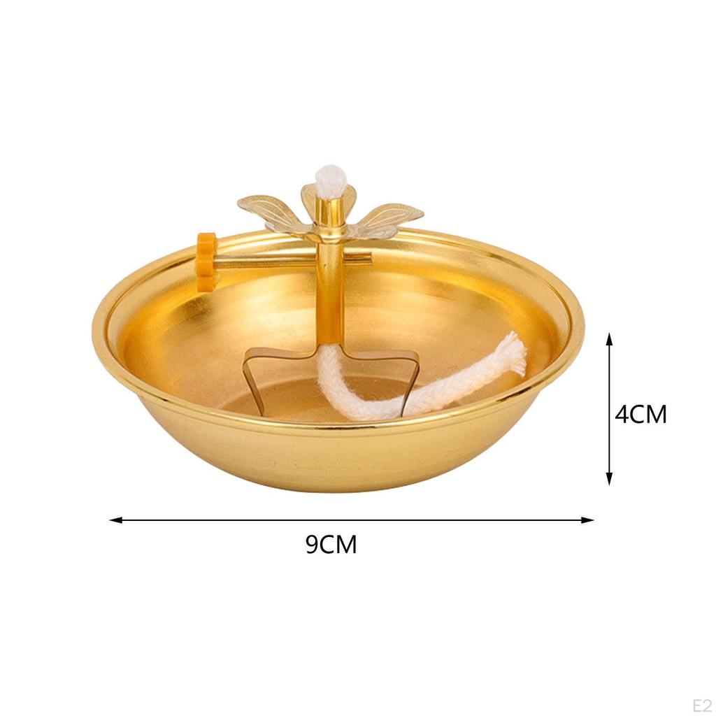 Butter Lamp Holder for Ghee, Candle Stand Altar Use, Tea Light Home Decor