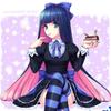 Anime Panty &Stocking with Garterbelt Stocking Anarchy Autumn Maid Women Cosplay Costume Lolita Dress + Belt + Headwaer Hallowen