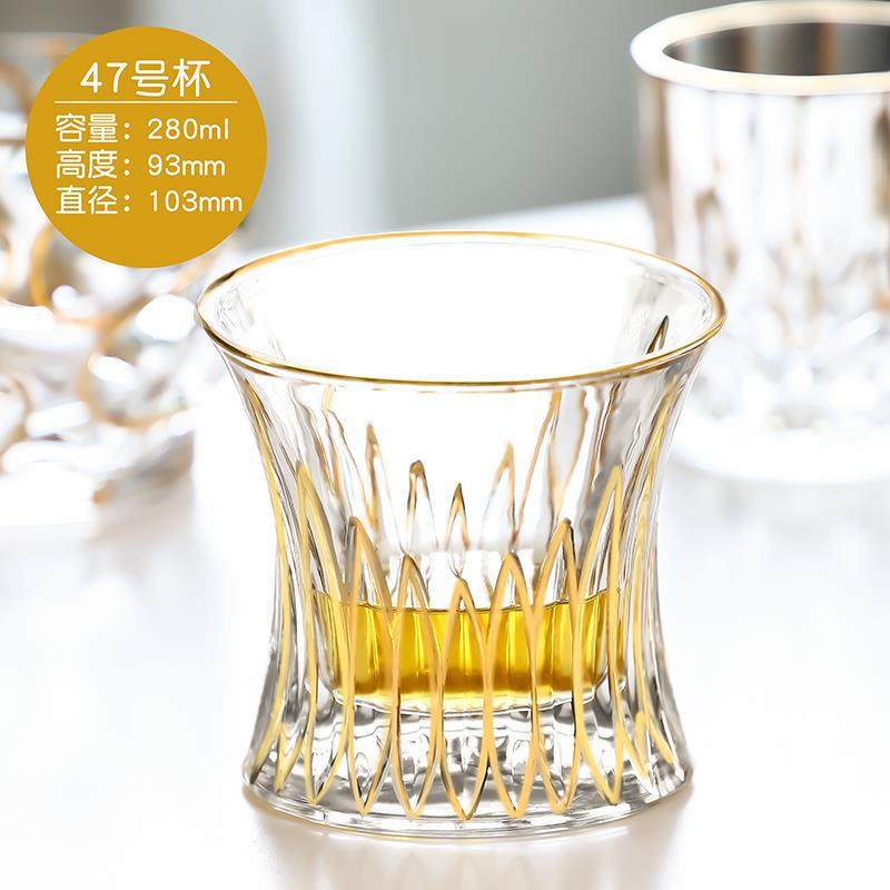 Crystal Cup, Painted Gold, Whisky Cup, Foreign Wine Cup, Phnom Penh Cup, White Wine Cup, White Wine Cup, Juice Cup,