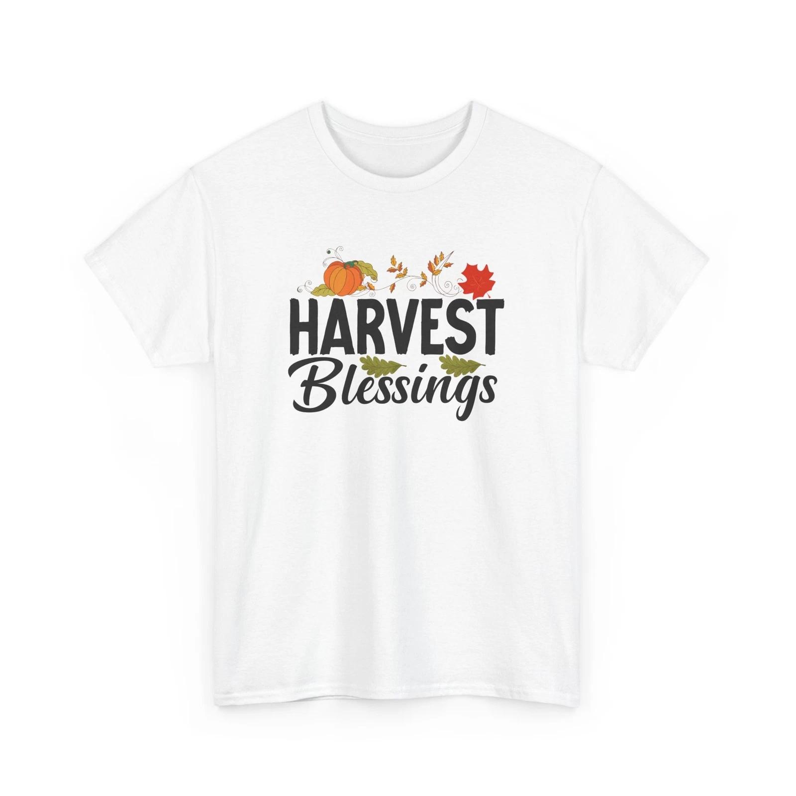 

Fall Aesthetic T-Shirt | Autumn Leaves Pumpkin Spice Tee | Harvest Blessings S