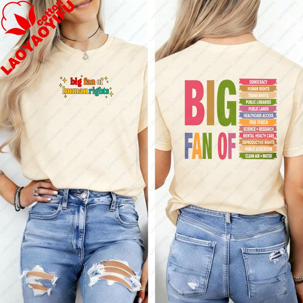 Big Fan of HuUnisex Rights Retro Vintage Tshirt Radicalized By Basic Decency Sweatshirt Everyone Welcome Hoodie Gift for Liberal