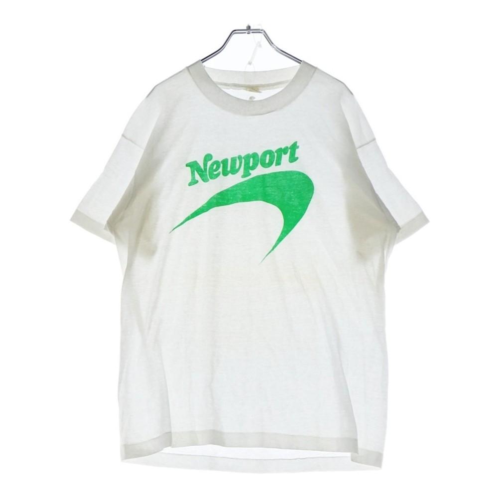 VINTAGE NEWPORT SCREEN STARS Single Short Sleeve T-shirt White Used 6e311c2c5c35 Unisex T-Shirt