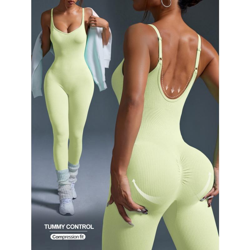 Summer Autumn Gym Jumpsuit Women's Fitness Suit Elasticity Sling Sports Overalls for Woman Tracksuit Yoga Clothing Long Pant Workout Sportswear