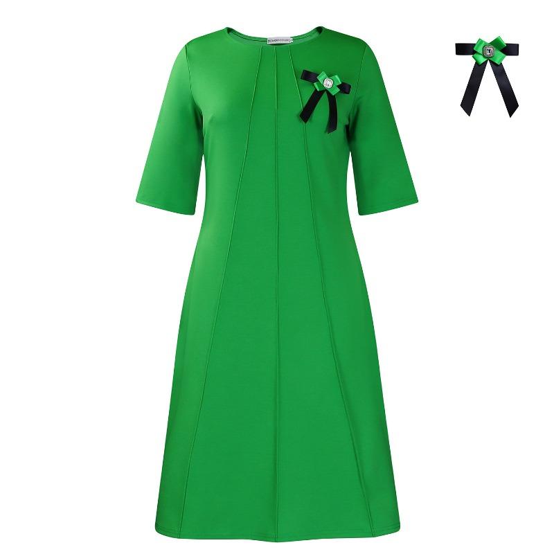 Women's New Fashion Temperament Elegant Solid Color Loose Large Size African Dress