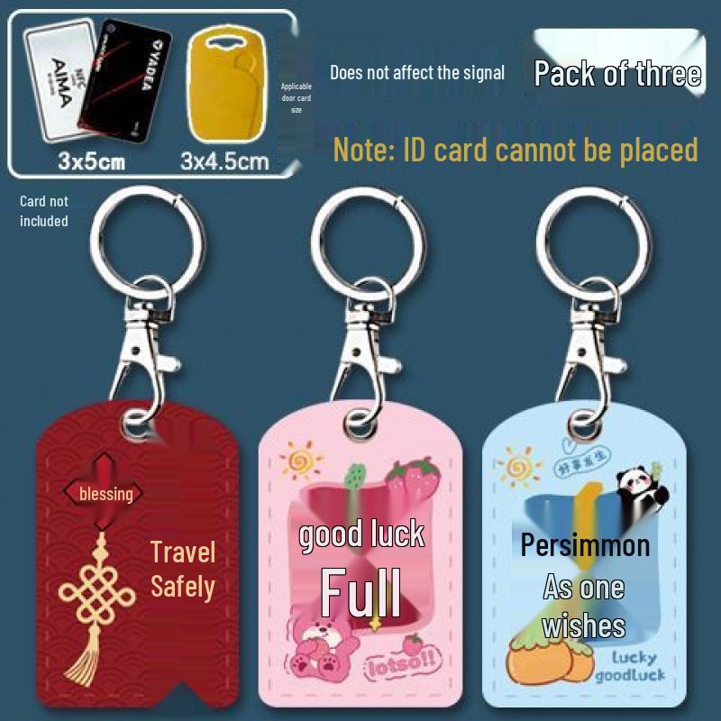 Mini Community Card Case Keychain - ICID Access Protective Sleeve & Bus/Elevator Holder