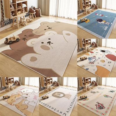 Cartoon Kinder Flanell Teppich Teppiche für Schlafzimmer Badezimmer Bodenmatte Teppich Esszimmer Teppiche für Wohnzimmer Dekoration Maison