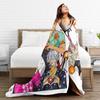 Saja Boys  Kpop Hunter Halloween Warm Soft Blankets  Camping Plush Throw Blanket Comfortable Home Decor Bedspread Sofa Bed Cover