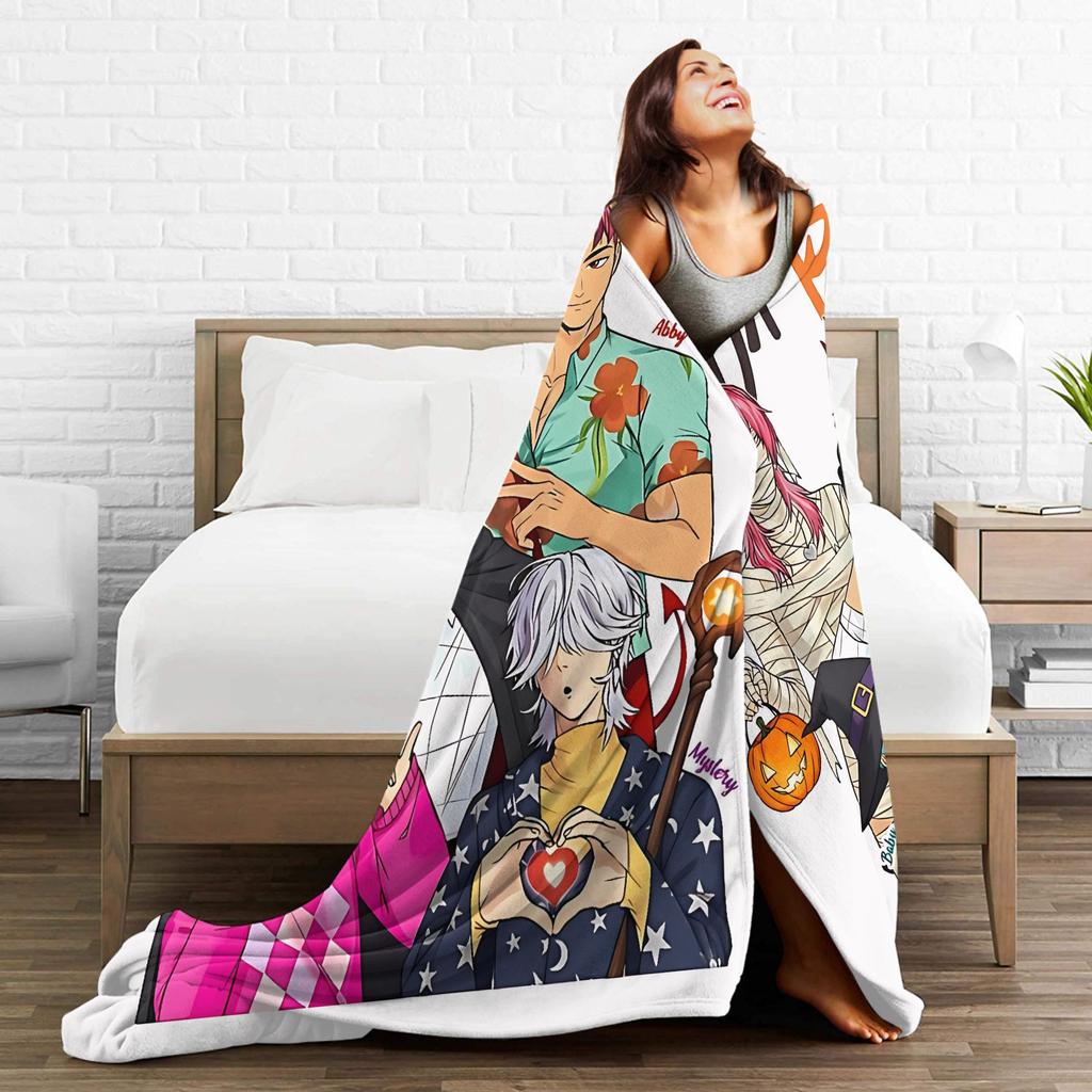 Saja Boys  Kpop Hunter Halloween Warm Soft Blankets  Camping Plush Throw Blanket Comfortable Home Decor Bedspread Sofa Bed Cover