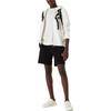 Emporio Armani Ss22 Solid Color Straight Leg Drawstring Loose Casual Shorts Men shorts Black 3L1PFU-1JHSZ-0999