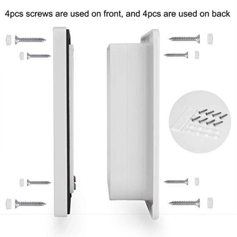 Cat Flap Door Lockable Low Noise Cat Door Flap For Interior Exterior Doors 4 Way Locking Flap Door For Interior Exterior Door