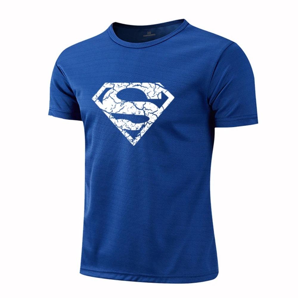 Men'S Running Sports Quick-Drying Breathable Short-Sleeved T-Shirt Summer Fashion Round Neck Loose And Comfortable Top T-Shirt