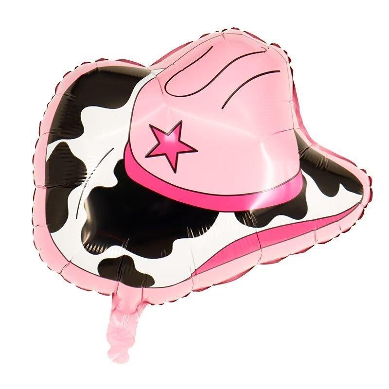 Western Cowboy Festival Cartoon Balloon Children'S Horse Cowboy Birthday Party Arrangement Props Horse Racing Festival Themed Balloons