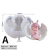 Ručně vyráběné Kreativní Roztomilé Kreslené Formy Andělská Princezna Svíčka Silikonová Forma Křídlo Dívka Dort DIY Výroba Forma Příslušenství Nástroje