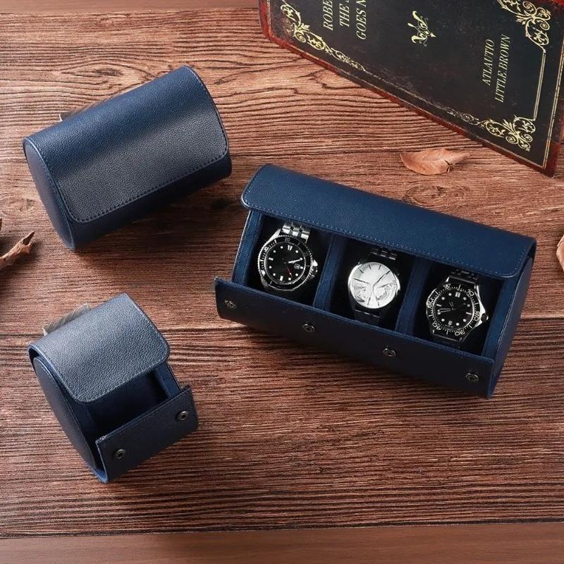 A Vintage Leather Watch Storage Box for Travel, Display, Or Home Storage,Ideal Gift for Men,Watch Box, And Watch Collection Box