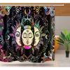 Shower Curtain Moon Star Black and White Waterproof Polyester Fabric Bathroom Curtains Home Decor Hooks