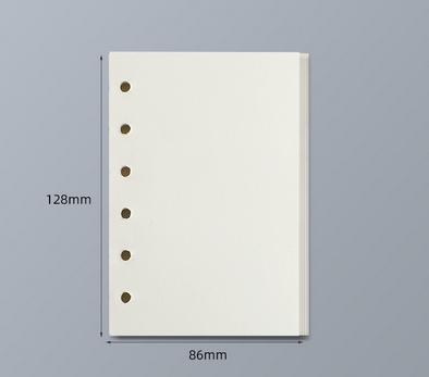 45 Sheets A5 A6 A7 Loose Leaf Notebook Refill Spiral Binder Inner Page Line Blank craft Grid Inside Paper Stationery