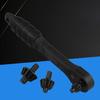 Wrench Multifunctional Practical Labor-saving 2 in-1 Drill Chuck Key Steel Metal Wrenchs Black Ratchet Key Wrench