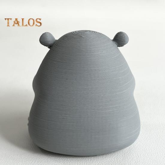 Trauriges Baby-Nilpferd 3D-gedrucktes Nilpferd-Ornament Miniatur-Nilpferd-Figur Desktop-Sammlerstück Nilpferd-Dekoration für Zuhause Büro