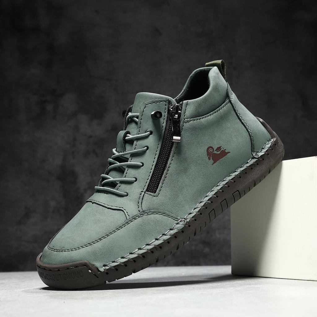 Hand-Stitched Women’s Soft Sole Flat Casual Shoes for Autumn & Winter - A805