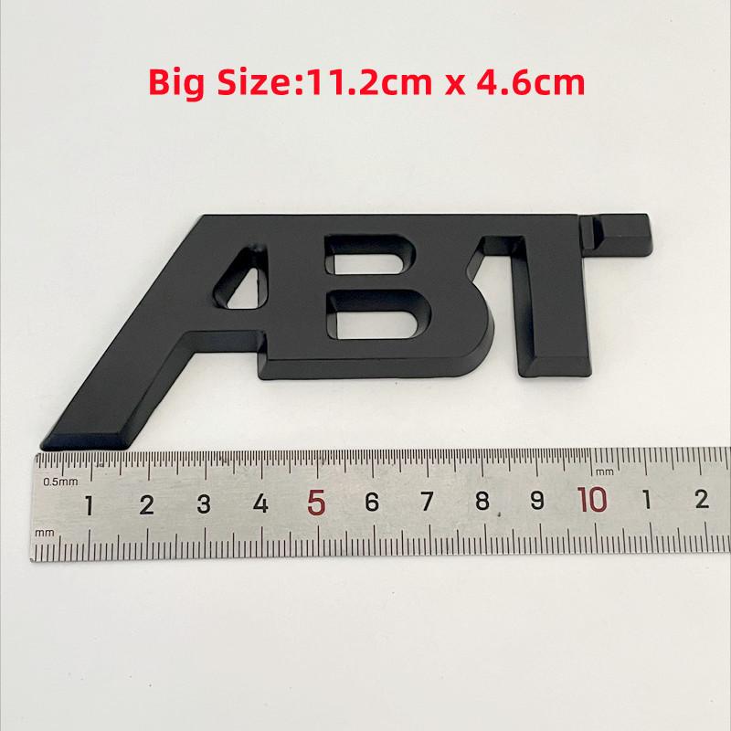 Für Audi RS3 3D Metall ABT Logo Buchstaben Auto Emblem Abzeichen Für Audi A5 A7 A1 SQ5 TT RS6 RS3 Q7 Q5 Q8 A3 VW Golf 7 ABT Aufkleber Zubehör
