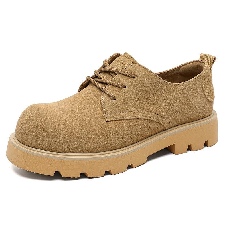 Men Thick Soles Low-cut Rhubarb Boots Soft Soles Non-slip Fashionable Men's Shoes